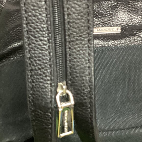 Rebecca Minkoff Mansfield Convertible Backpack Black Leather & Canvas - Picture 11 of 16